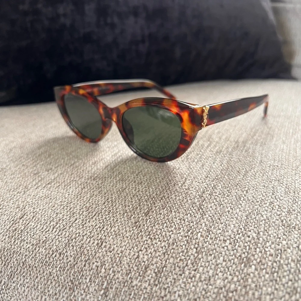 Saint Laurent YSL M115 Tortoise Shell Sunglasses - Picture 6 of 7
